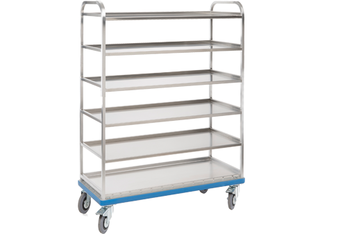 Shelf trolley for museums and art gallerys